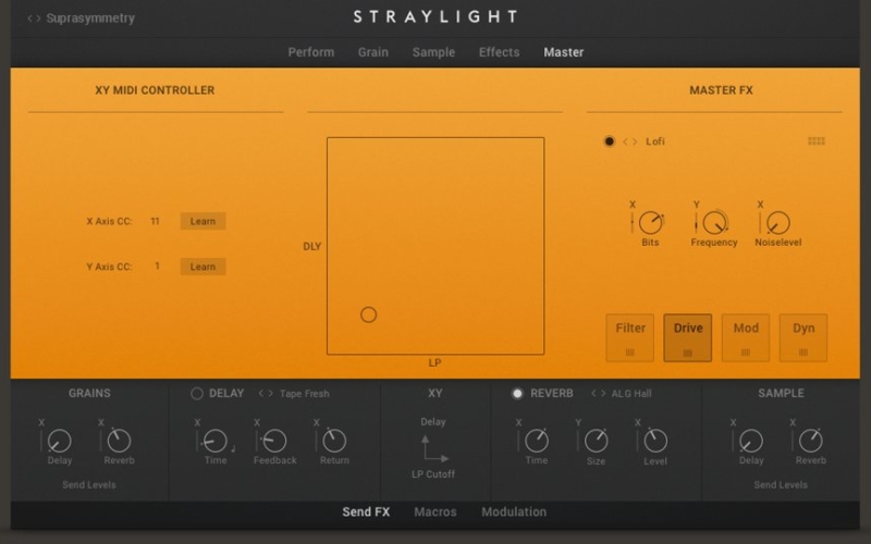 Секции модуляции и эффектов STRAYLIGHT