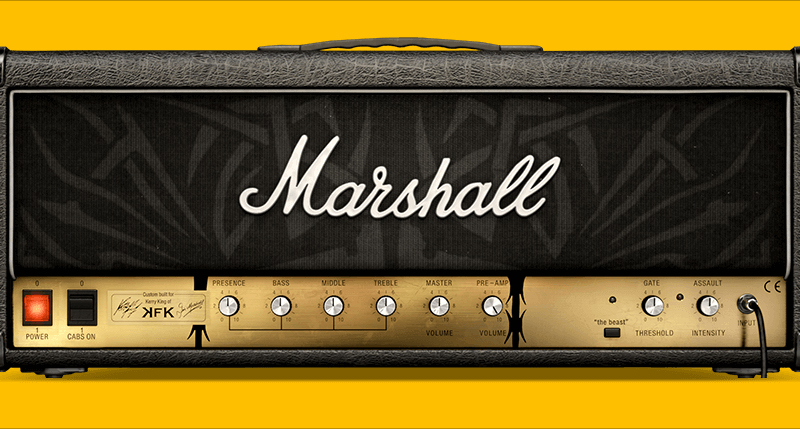 Softube Marshall софт эмуляция рок-усилителей Kerry King Signature, Marshall 2203KK