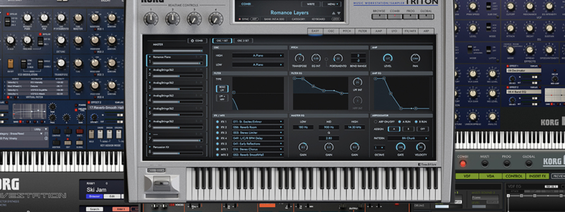 Korg Synthesizer Collection 2 капитальный ремонт графического интерфейса.