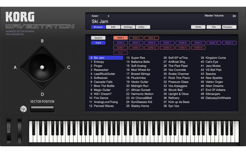 Korg Synthesizer Collection 2 капитальный ремонт графического интерфейса.