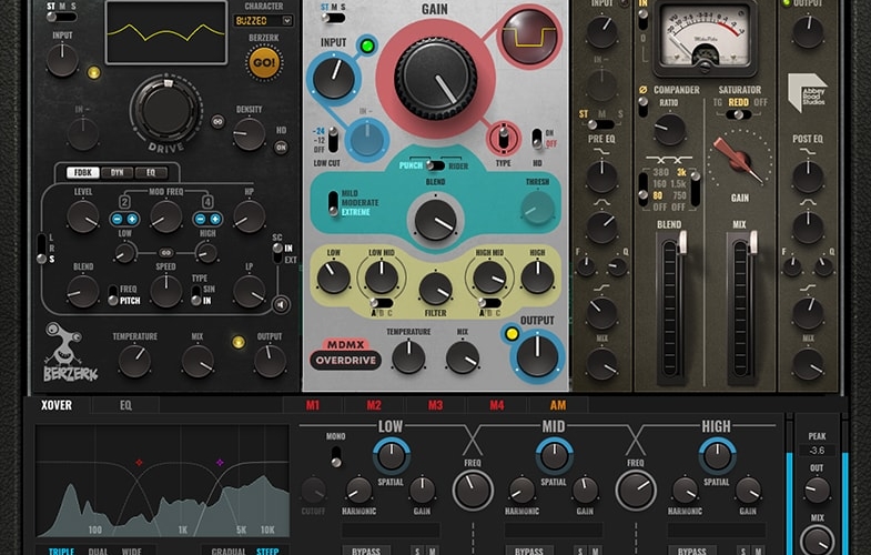Waves MultiMod Rack трехполосный процессор искажений и модуляции